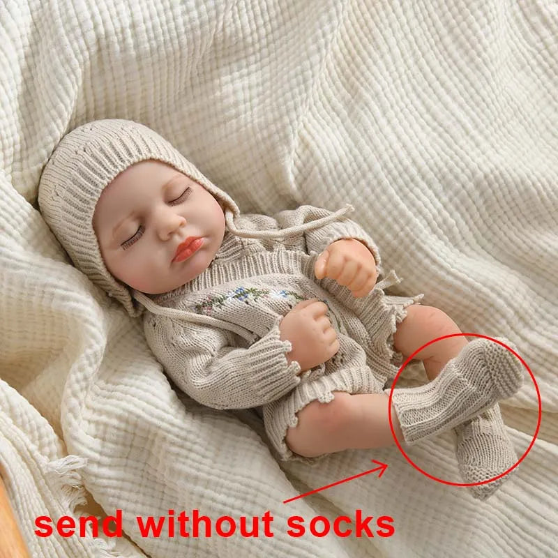16 Inch 40cm Loulou Full Body Soft Vinyl Girl Reborn Baby Doll Lifelike Bebe Reborn Doll Toys Realistic Baby Doll Toys