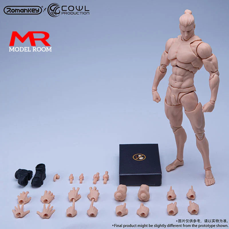 Third Part 1/12 Scale Super Flexible Male Joint Body 16.5cm Soldier Muscle Strong Articulated Action Figure Body Doll