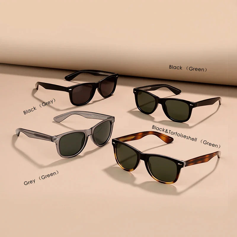 Fashion Vintage Square Sunglasses Men Women High-Quality Luxury Brand Designer Sun Glasses Driving Fishing UV400 Eyewear