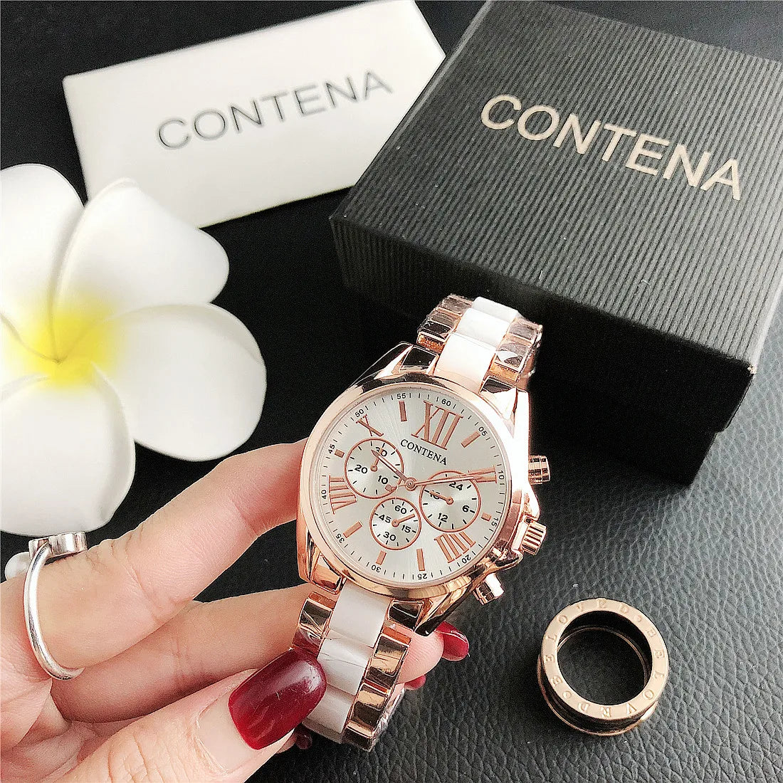 New Creative Watch Women Watches Luxury Rose Gold Quartz Ladies Watches Stainless Steel Bracelets Wristwatches Reloj Mujer