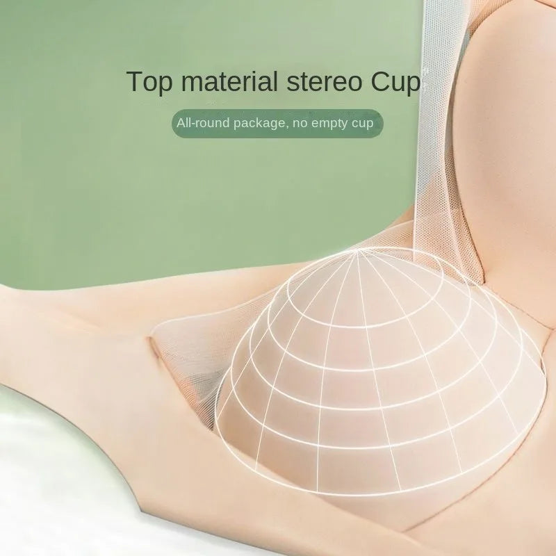Woman Top Bra Push Up Bra Seamless Ice Silk Underwear Women