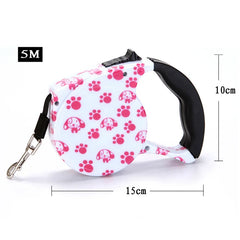 3m 5M Durable Dog Leash Automatic Retractable Nylon Dog Cat Lead Extending Puppy