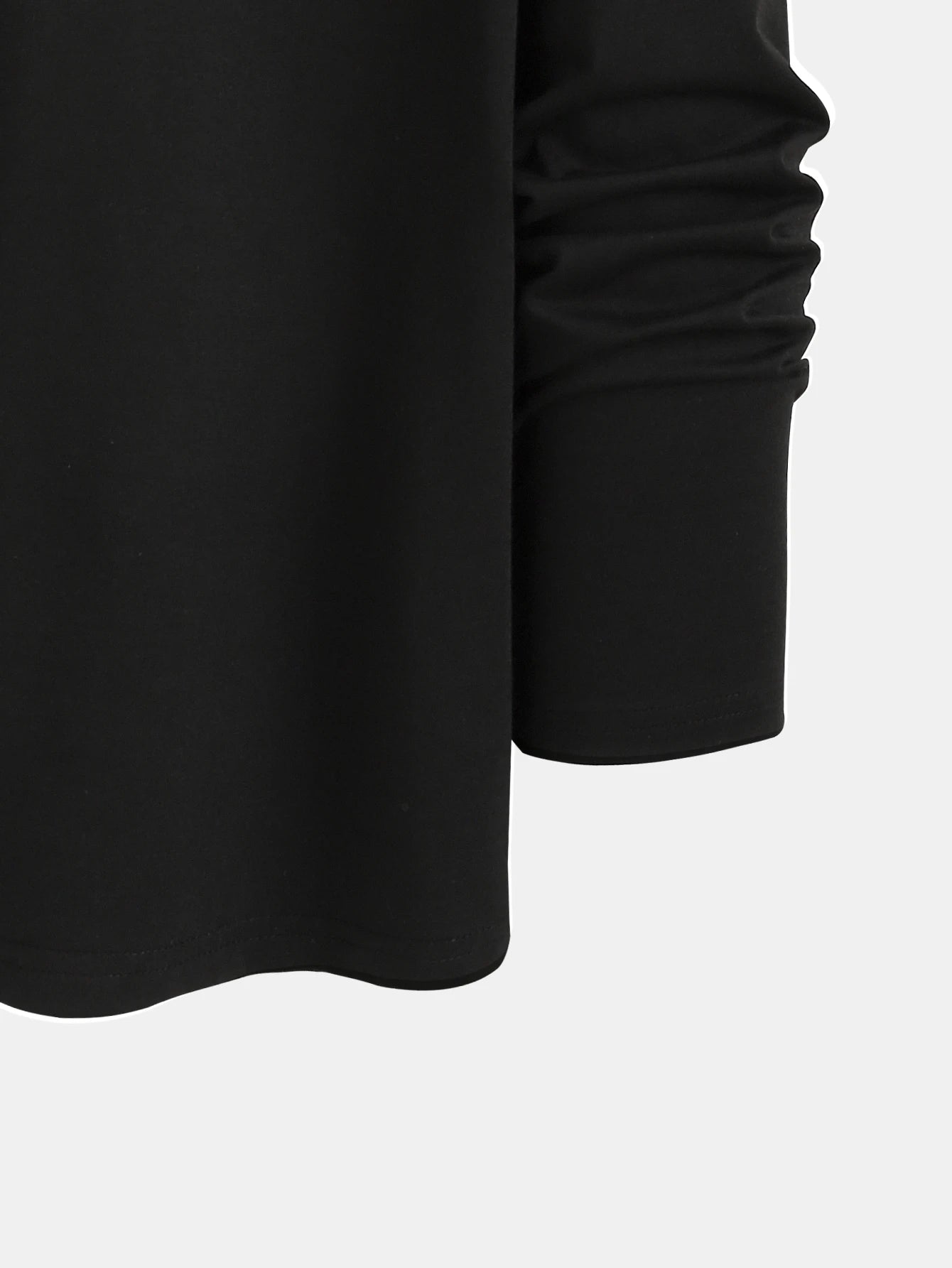 Trendy new long-sleeved t-shirt men's simple printed round neck T-shirt trend versatile casual tops men's T-shirt