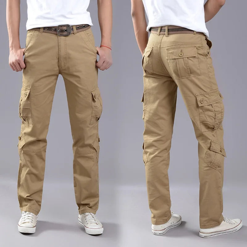 Multi-Pocket Men's Casual Pants Military Tactical Joggers Cargo Pants Outdoor Hiking