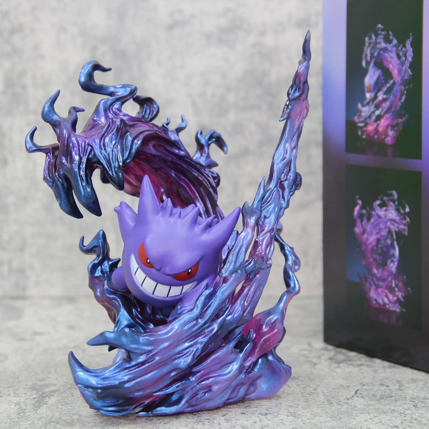 18cm Pokemon Gengar Figure, Anime Action Model Collectible Statue for Display, Halloween Christmas Birthday Gift