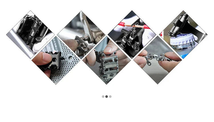 Multifunctional Bracelet Stainless Steel Men's Outdoor Tool Bracelet 29 in 1 Bracelet European and American Couple Watch Strap
