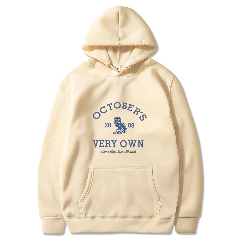 October's Hoodies Men Very Own Printed Long Sleeve Sweatshirts Women Casual Harajuku Sportwear Hoodied Pullovers Sudaderas