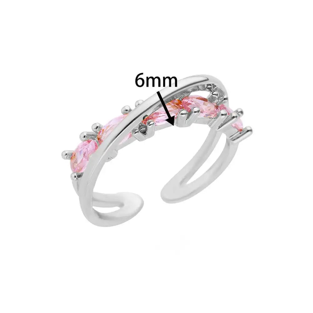 Wedding Rings For Women Gold Color Open Finger Ring Party Jewelry