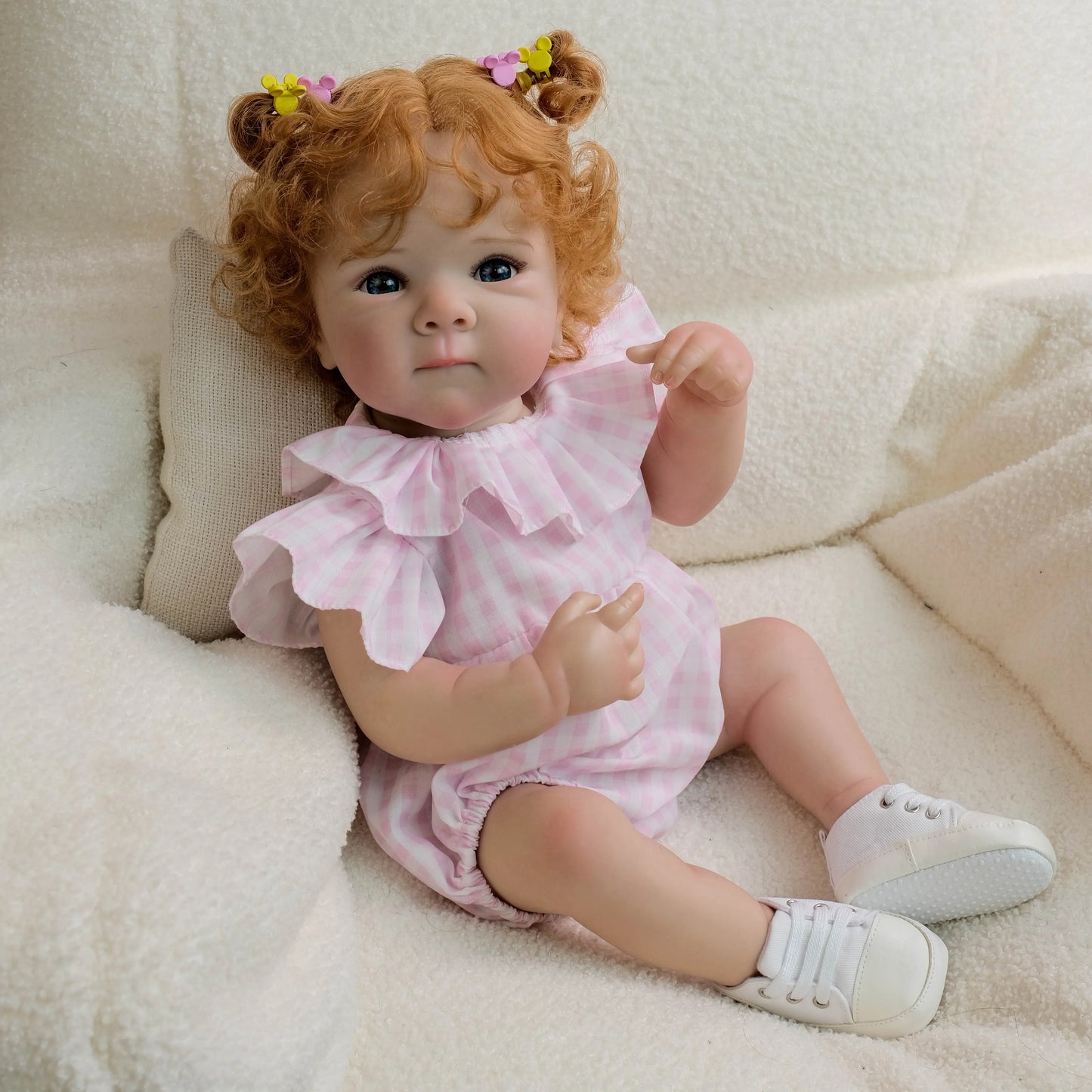 NPK 19-inch Newborn Lifelike Reborn Baby Doll Bettie Cuddly Full Body Multiple Layers 3D Skin Painting Collectible Toy