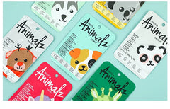 8pcs Animal Moisturizing Face Mask Improve Roughness & Dryness Skin Care Smoothing Facial Collagen Hyaluronic Acid Sheet Masks