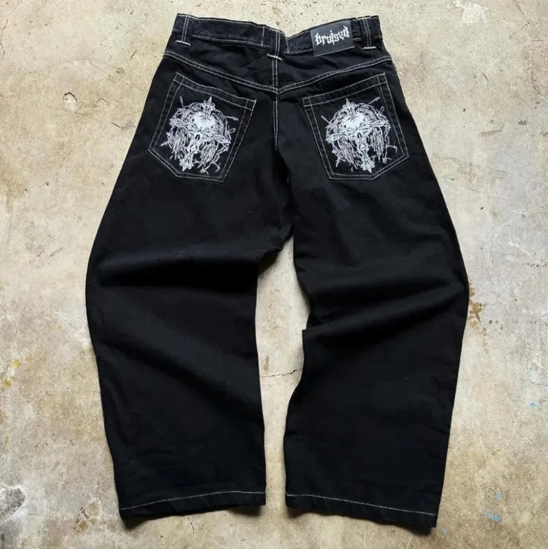 Y2K Jeans: Streetwear Jeans | Hip-Hop Pant |  Jnco Jeans