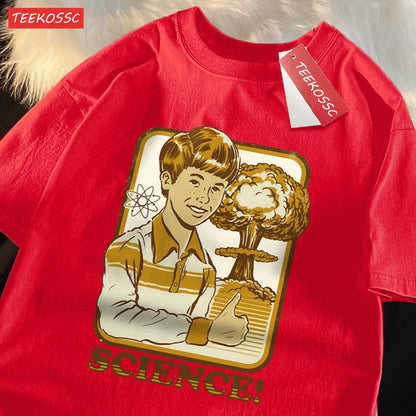 Science Variant Explosion Laboratory T-Shirts Men Harajuku Breathable Tshirts Oversized Loose Tshirts Fashion Cotton Tee Clothes