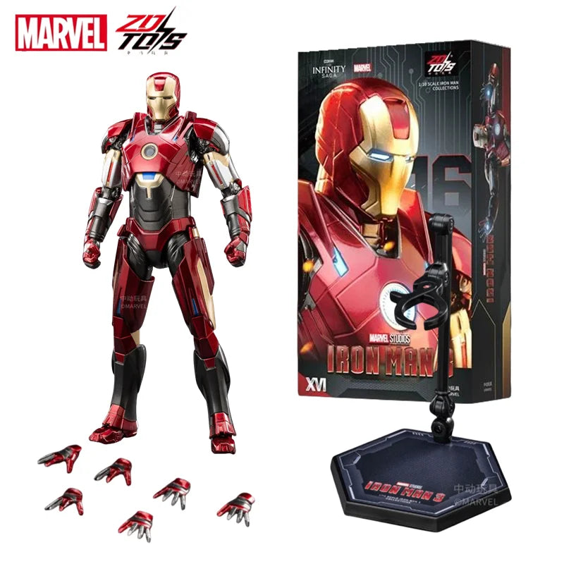 1:10 ZD Toys Iron Man MK38 Igor MK25 Striker MK26 Gamma MK36 Peacemaker MK40 MK15 Sneaky Action Figure Collections Gift