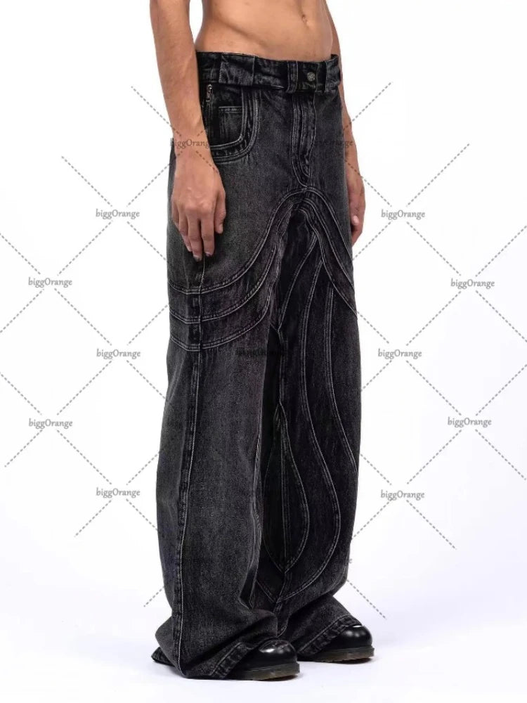 Streetwear Y2K Jeans Harajuku Hip Hop Retro oversize Graphic Printing Baggy Jeans