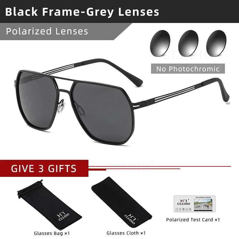 Sunglasses Men Women Polarized Sun Glasses Chameleon Anti-glare Driving