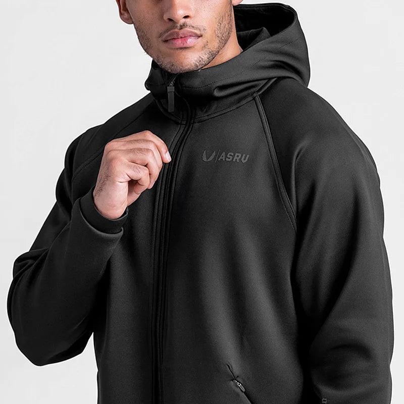 Gym Men's Hoodies Sweatshirts Hoodie Men Fitness Hooded Zipper Jacket  Hoody Man