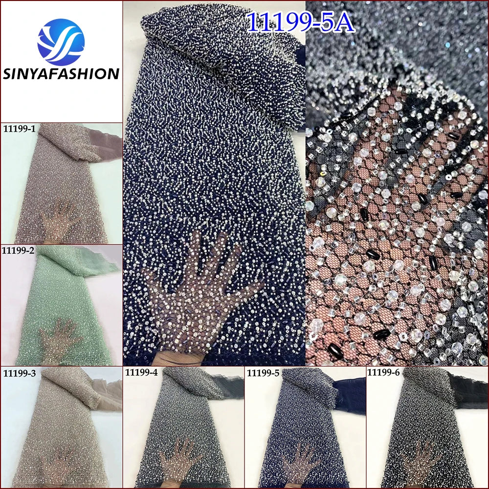 Evening wear Dresses: Beads Lace Fabric High Quality French Wedding Dress