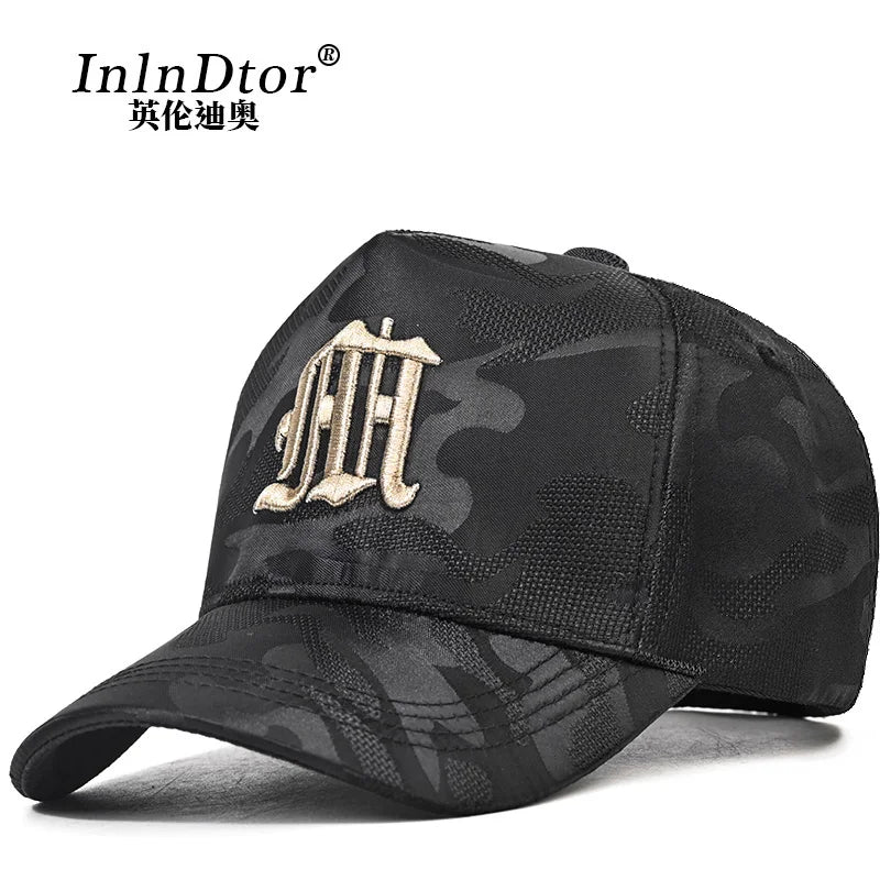 InlnDtor2024 new camouflage embroidered letters trucker 112 baseball cap street hip hop back snapback cap