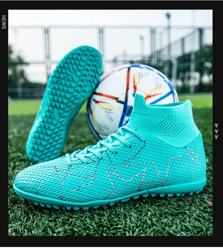 Outdoor Men Breathable Soccer Shoes Cleats Training Football Boots Match Sneakers