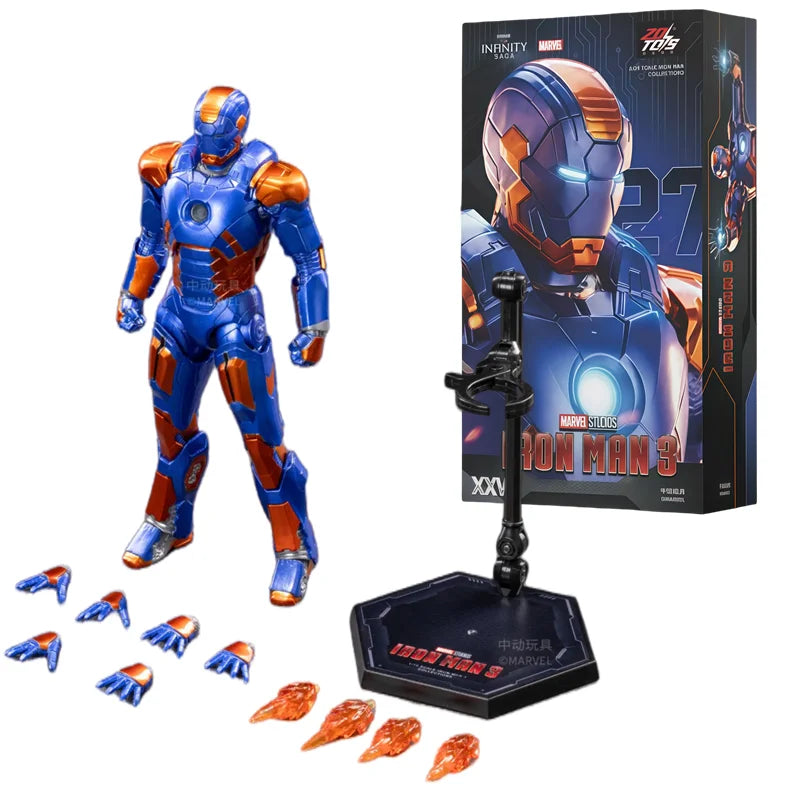 ZDTDS Original Iron Man MK37 Hammerhead MK12 MK38 Igor MK9 Iron Patriot War Machine legends Avengers Action Figure Collect Toy