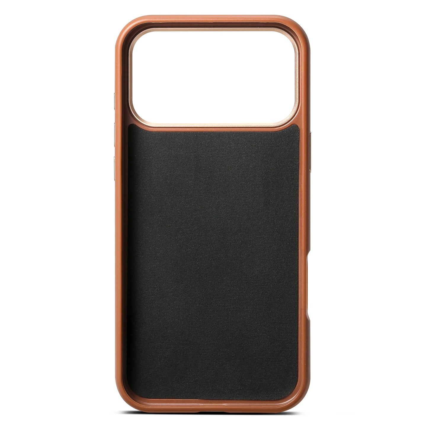 Leather Magnetic Phone Case For iPhone 17 16 15 14 13 Pro Max 17Pro 17Air Metal Lens Button Bumpe Cover