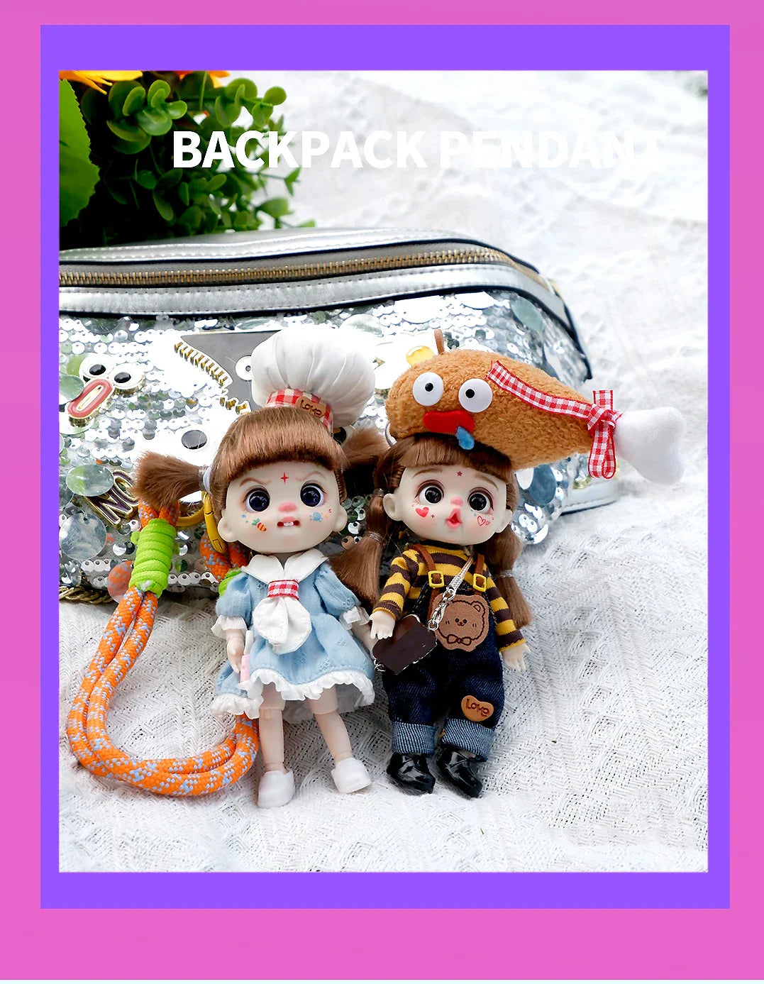bjd doll Dolls for girls Labbu doll pocket mini blyth girl Doll Barbi cry Baby Rainbow Ball jointed doll Mobile phone Decoration