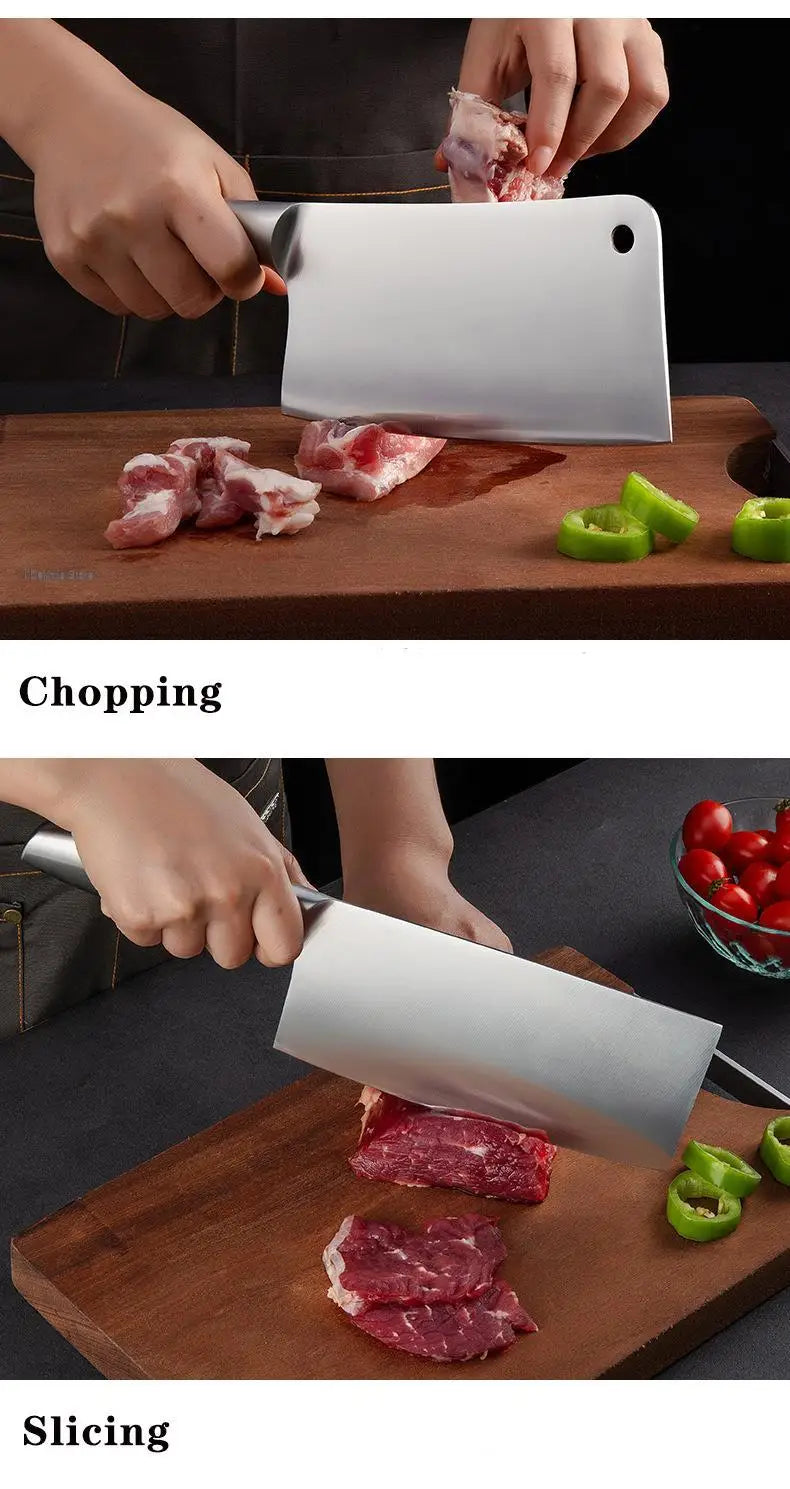 Japanese Kitchen Chef Knife Meat Fish Slicing Vegetable Cutter Stainless Steel Cleaver