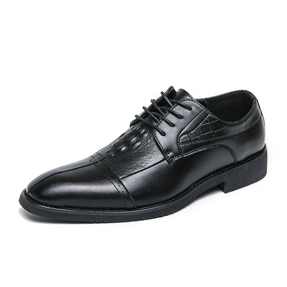 New Luxury Fashion Derby Leather Shoes Business Office Dress Shoes Men Wedding Party Shoes For Man Formal Gentleman Oxford Shoes