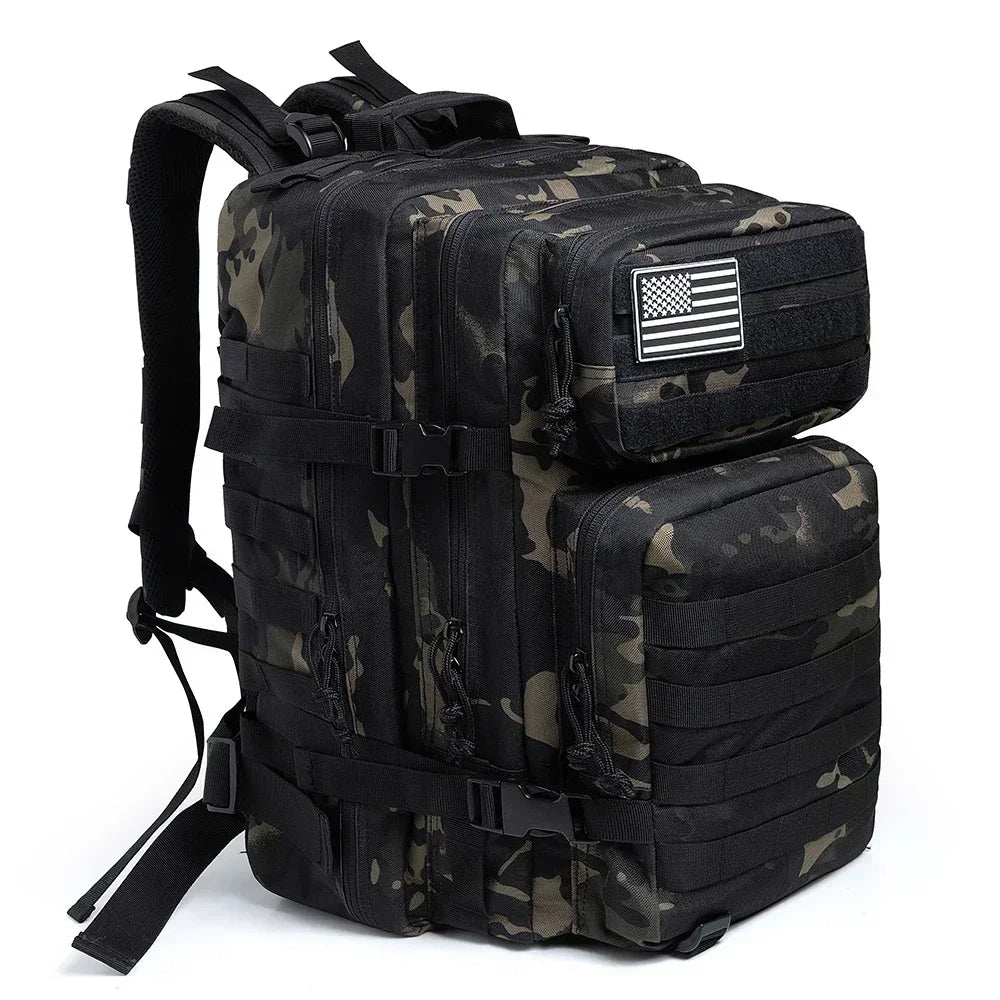 45L Tactical Backpack Large Capacity Outdoor Rucksack 3 Day Fitness Hiking Bag Hiking Camping Gear Backpacks