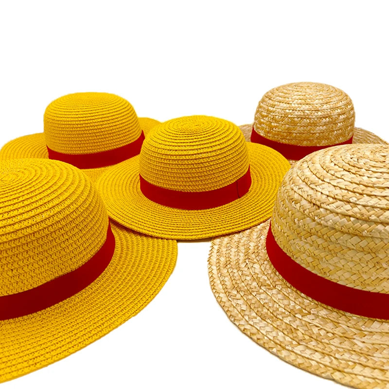 Luffy Straw Hat Anime Cartoon Cosplay Caps Accessories Summer Sun Hat