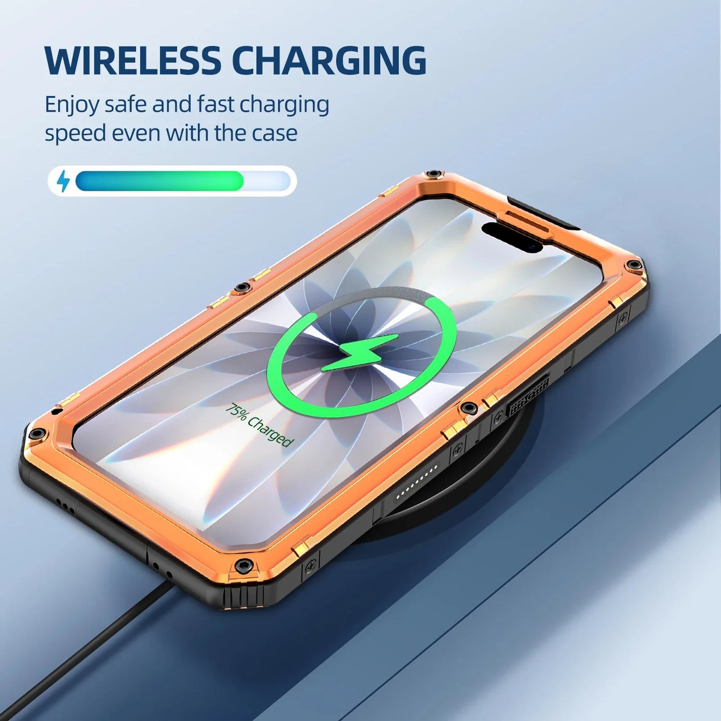 Case For iPhone Air 17 Pro Max 17Pro 17 IP68 Waterproof Metal Heavy Duty Shockproof Cover Glass Screen Protector