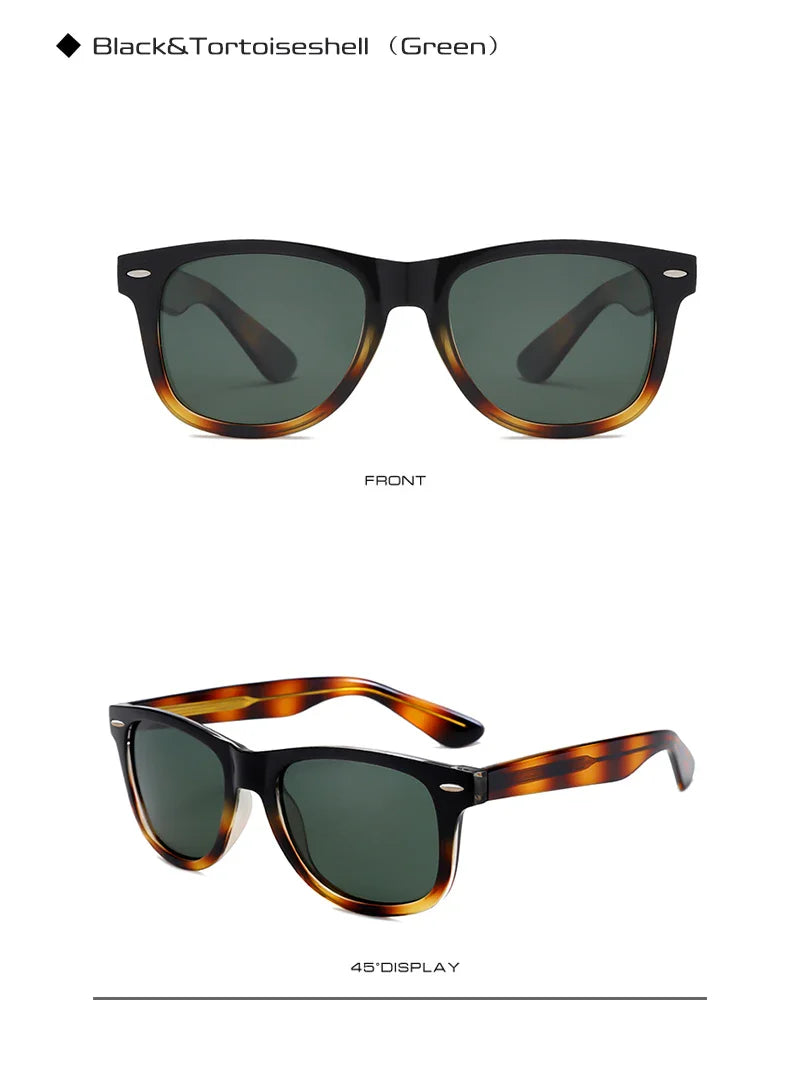 Fashion Vintage Square Sunglasses Men Women High-Quality Luxury Brand Designer Sun Glasses Driving Fishing UV400 Eyewear