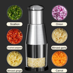 Manual Garlic Press Machine Onion Chopper Garlic Squeezer Fruit Vegetable Crusher