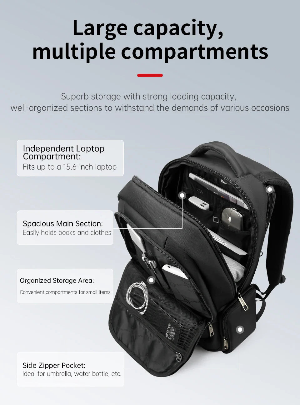 Tigernu Waterproof Nylon Backpack Female Men's Backpack For 15.6 Laptop Notebook Bag Mochilas School Backpacks Bag Male Knapsack