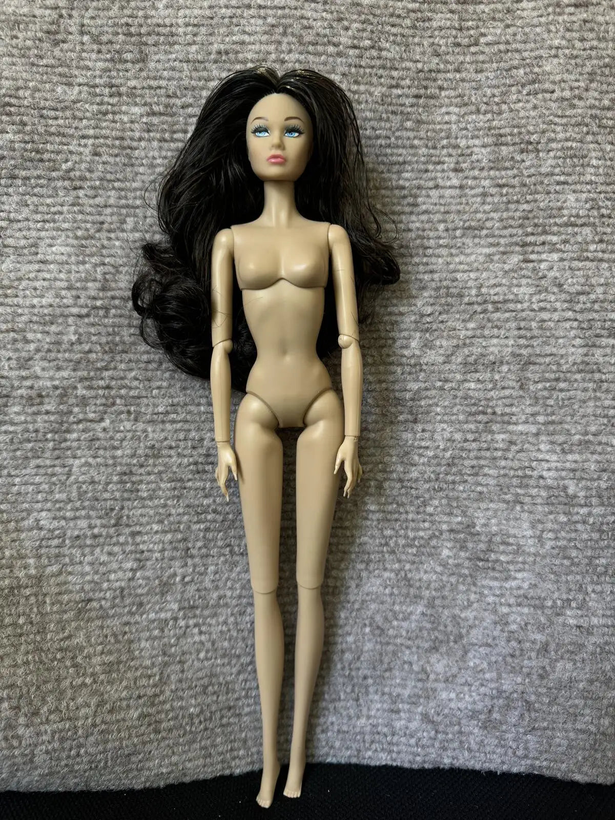 1/6 PP Face Mold Super Model Doll Figures FR Beige Dark Brown Skin Tone Joints Movable Solid Doll 30cm Doll Kids Birthday Gift