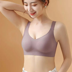 Large Size Soft Support Push-up Bra For Women, Seamless One-piece