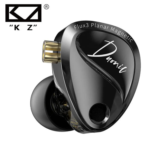 KZ Duonic HIFI IEMs Triple-Magnetic Planar Driver 4-Tuning Wired Earphones with HD Dual Mic For castor pro