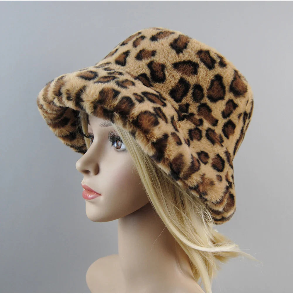 Hot Fashion Fake Rabbit Fur Hats Super Soft Women Winter Hat Cotton Lining Warm Russian Fashion Ski Beanies Plush Solid Color