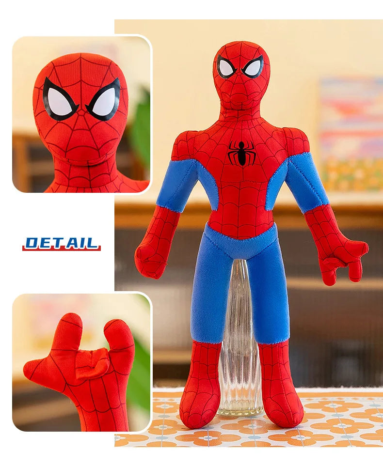40-120Cm Spiderman New Cute Plush Doll Toys Kawaii Huge Sleep Pillow Cushion Soft Stuffed Animal Doll Birthday Gift for Kids