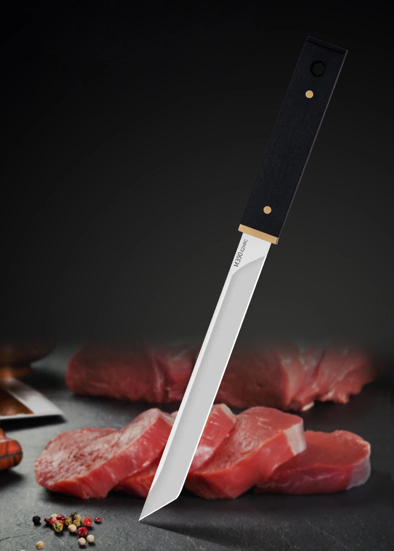 Kitchen Meat Cleaver Stainless Steel Slicing Knife Barbecue Sharp Fruit Watermelon