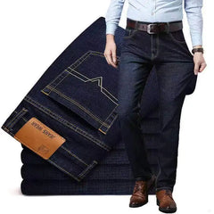 Summer Fashion Brand Clothing Slim Men Business Casual Jeans