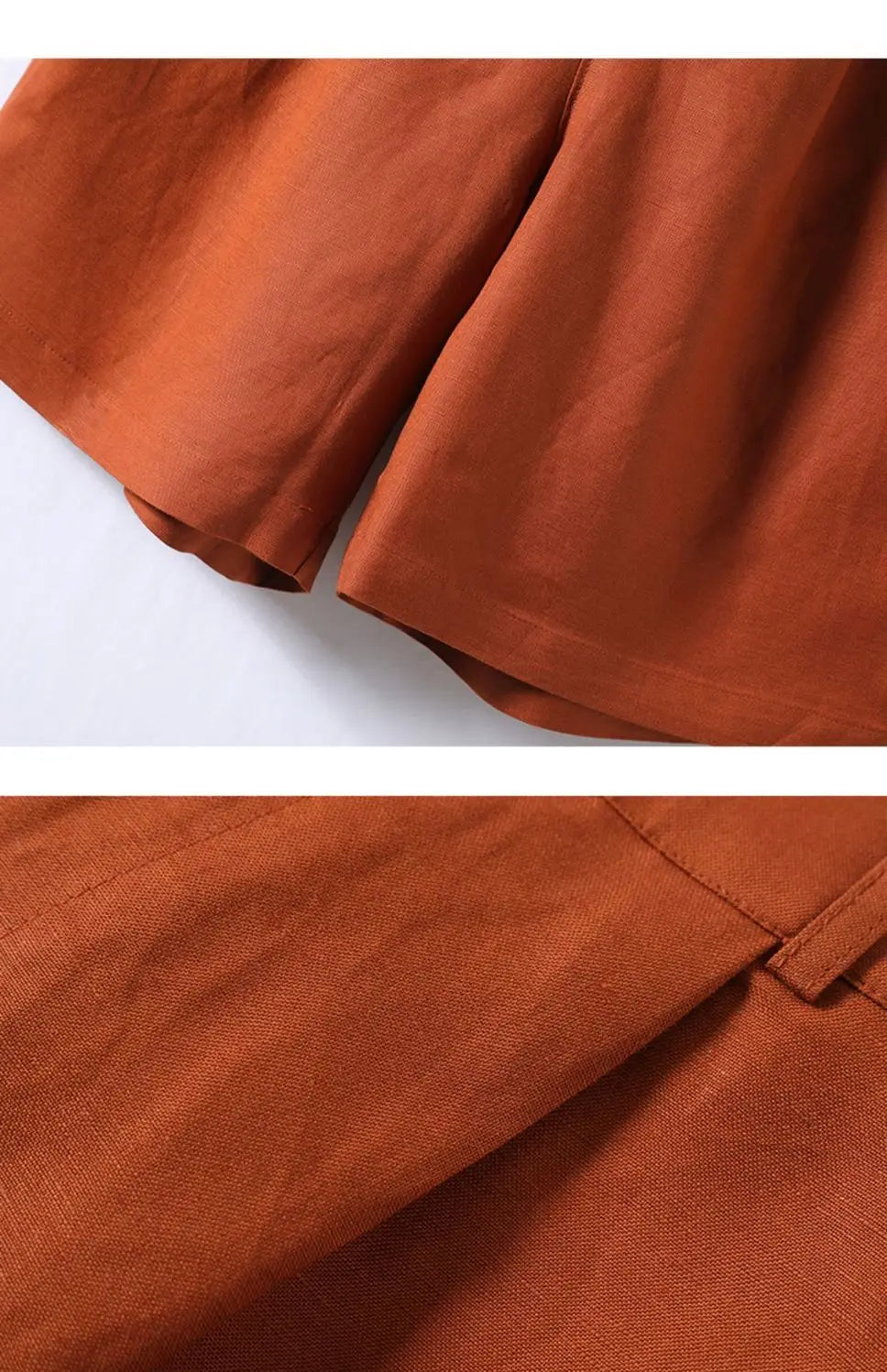Cotton and Linen Shorts for Women Summer 2025 Loose High Waisted Wide Leg Pants Casual Versatile Solid Retro Straight Shorts