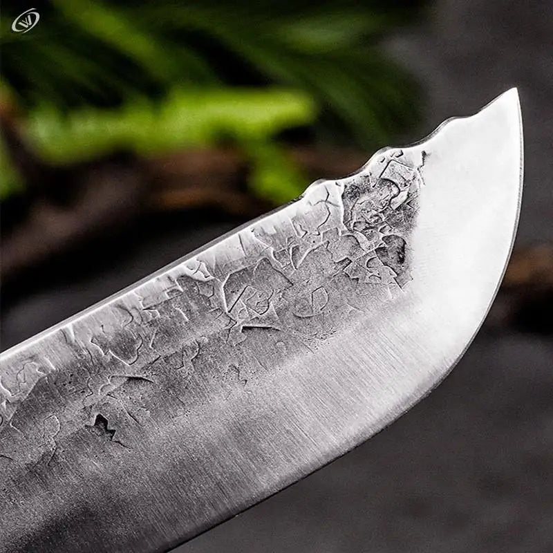 Cleaver Knife Forged Full Tang Butcher Knife 5CR15mov Stainless Steel Knife Sharp
