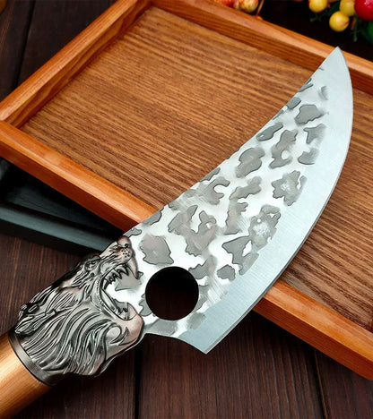 Sharp Chef Meat Cleaver Butcher Boning Knife Stainless Steel Slicing Meat Fish Fruit