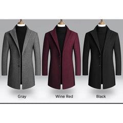 Brand Korean Coat Men 2024 Autumn and Winter Woolen Men Coat