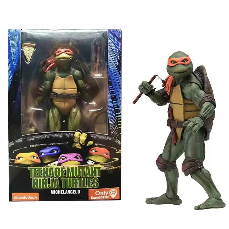 Ninja Turtle Anime Figure Neca 1990 Film Version Limited Edition Action Figurine Model Pvc Statue Room Ornament Birthday Gift