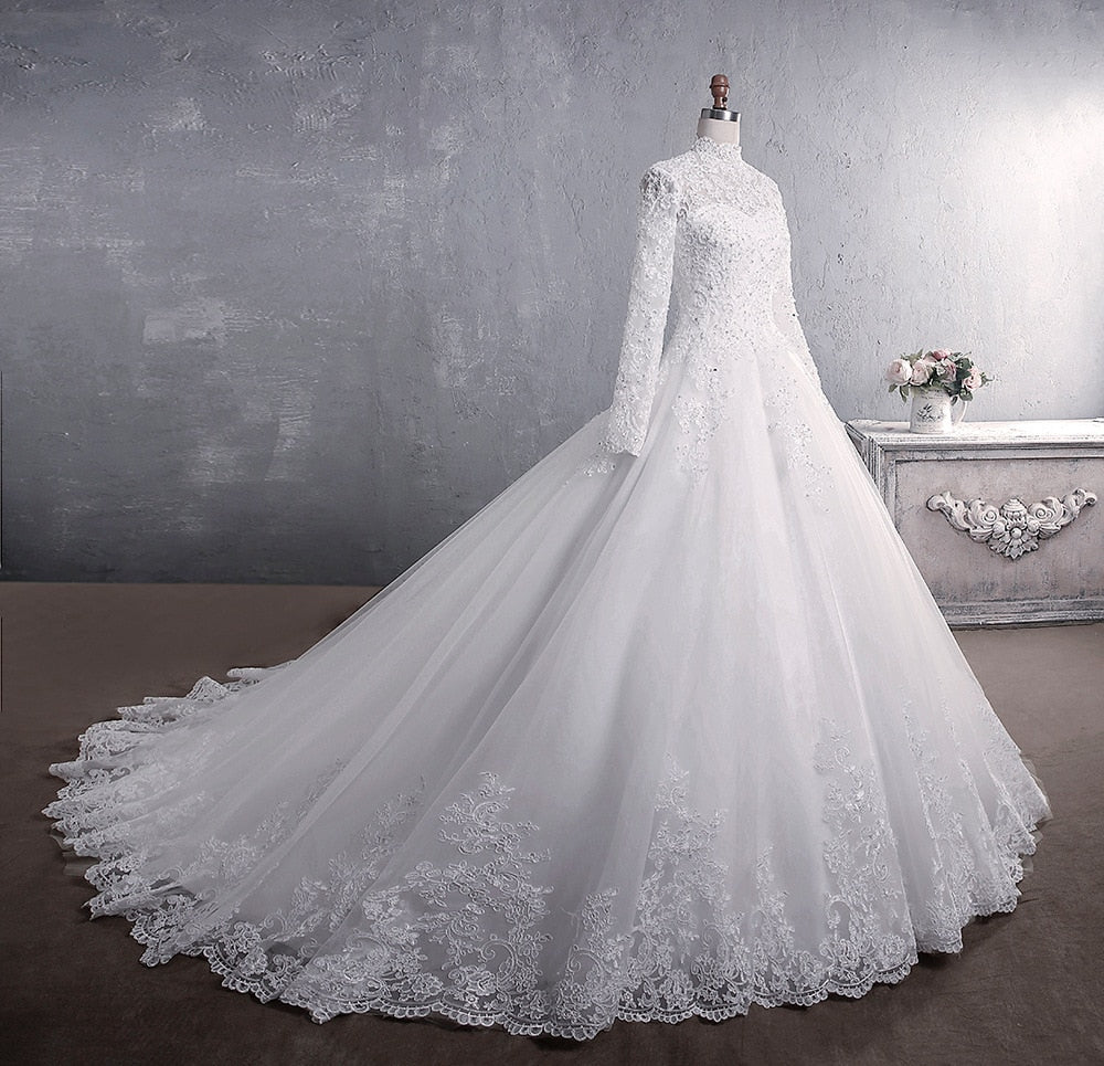 White Bridesmaid Dresses: Wedding Dress European American Lace