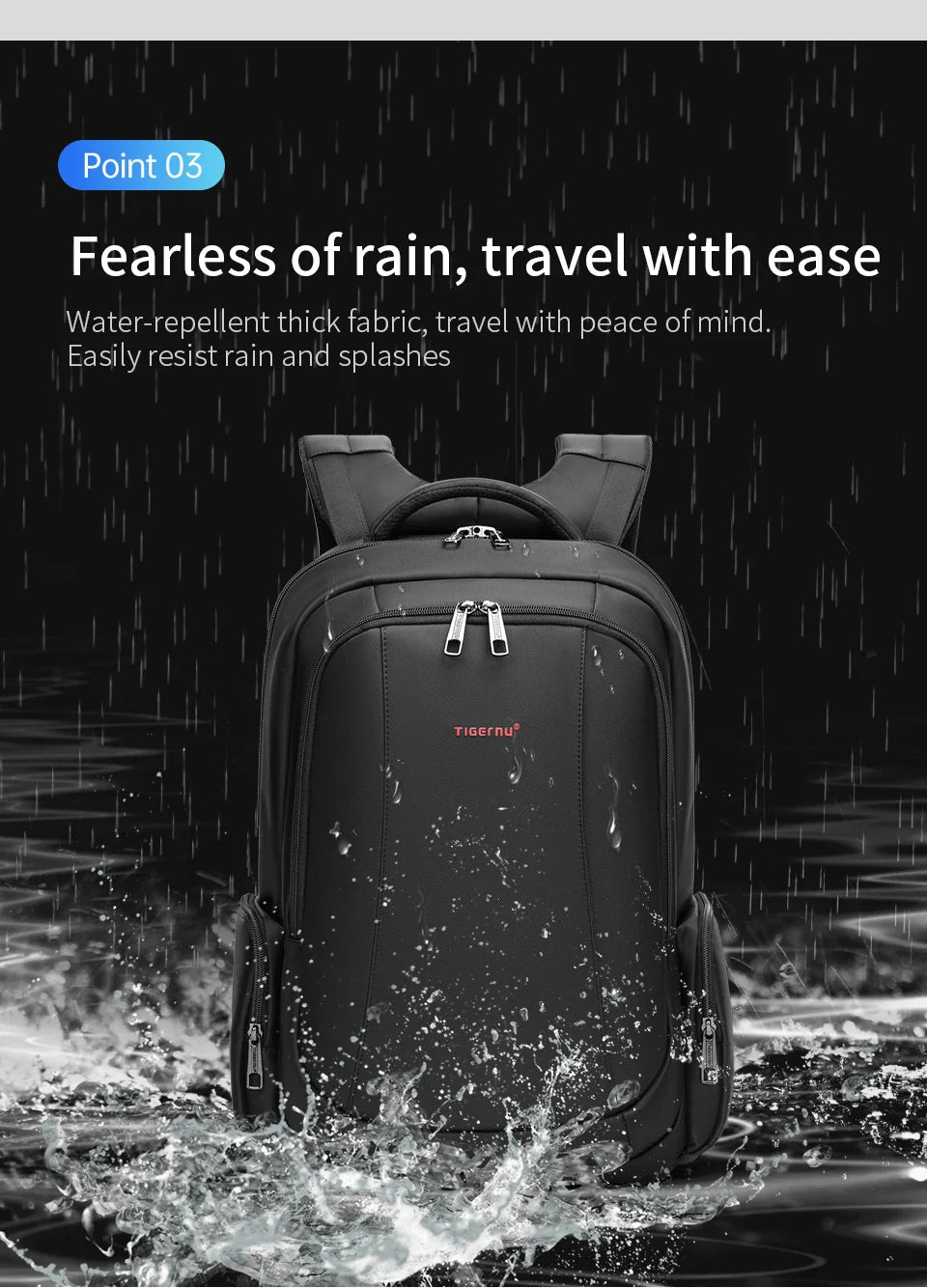 Tigernu Travel Backpacks Vacuum Backpack 14 15.6 17.3inch Laptop Backpack For School Backpack Men Schoolbag Compression Backpack