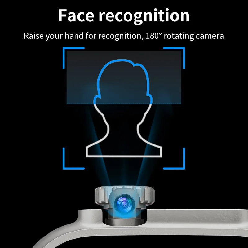 DW100 Pro Updated DW100 Pro + 5G LTE 2.29-inch Amoled Touch ID Smartwatch With 180° Rotary Camera NFC GPS Position WIFI Connect