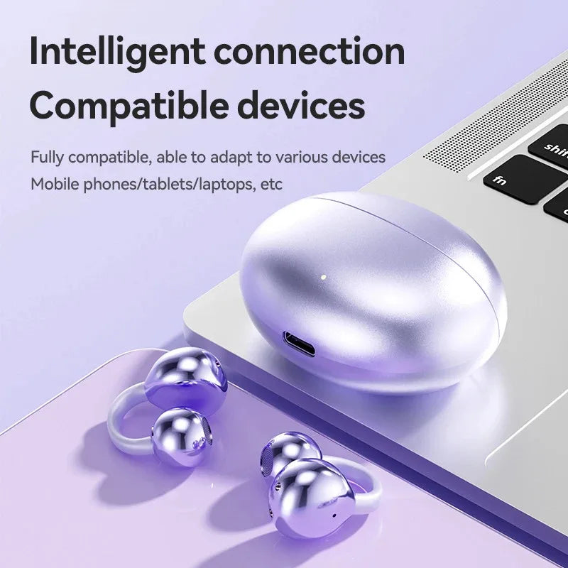 2026 Wireless Headset Bluetooth 5.4 Earplug Earphone PearlClip Pro Supports AI ENC clear Call Multipoint Connection And IPX5.